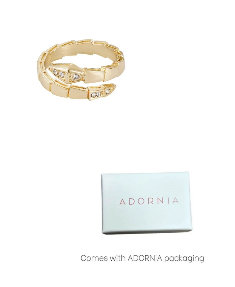 Adornia Gold Snake Wrap Ring