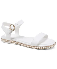 Karl Lagerfeld Paris Women's Cresson Ankle Strap Sandals