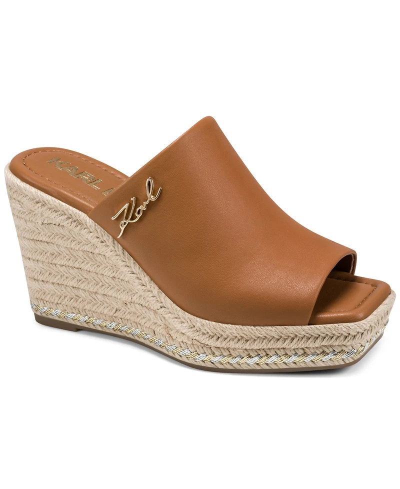 Karl Lagerfeld Paris Women's Clove Slip-On Wedge Sandals