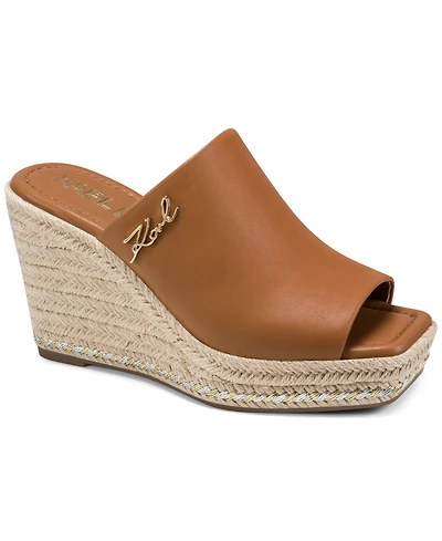 Karl Lagerfeld Paris Women's Clove Slip-On Wedge Sandals