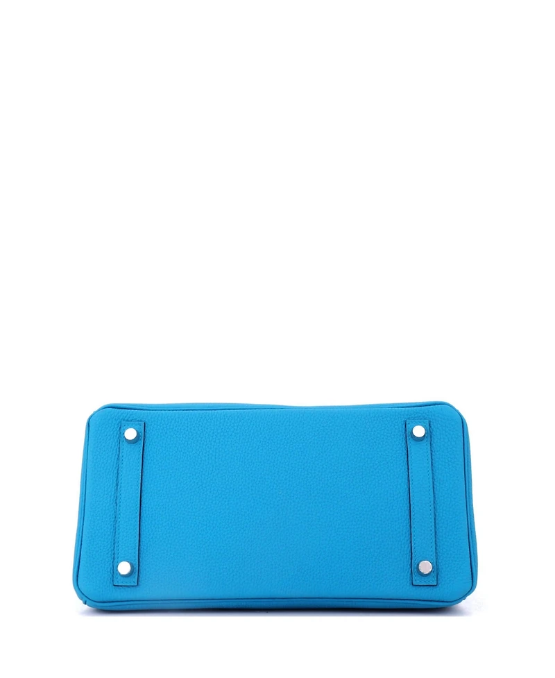 Pre-Owned HERMES Birkin Handbag Togo with Palladium Hardware