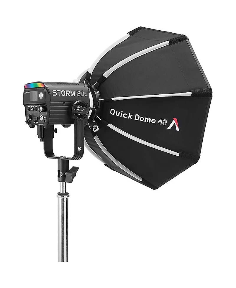 Aputure Quick Dome 40 40cm Circular Mini ProLock Bowens Mount Softbox for Storm 80c Led Light