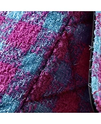 Pre-Owned Versace East West Medusa Icon Chain Flap Bag Quilted Tweed