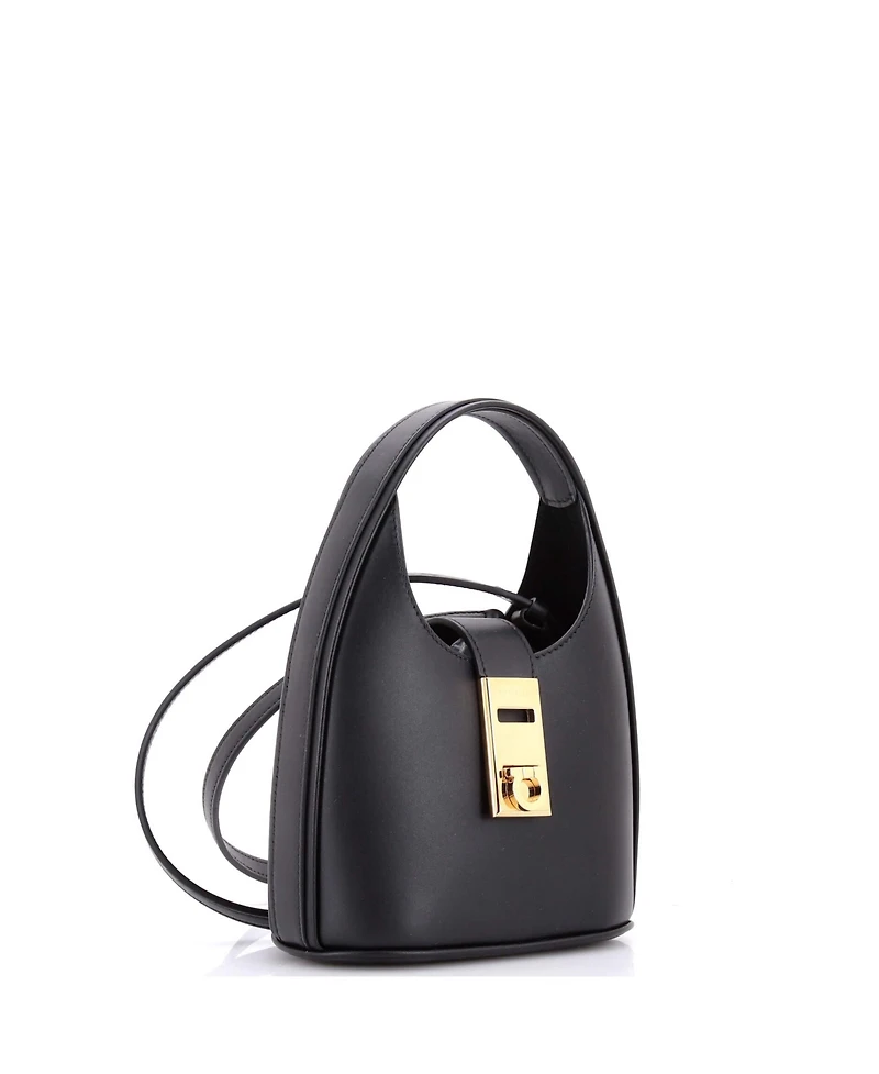 Pre-Owned Salvatore Ferragamo Mini Gancini Buckle Hobo Leather