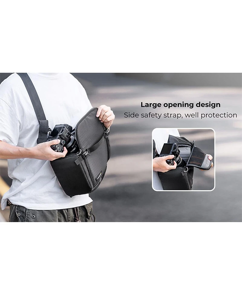 K&F Concept 10L Camera Sling Bag for Dslr/Slr Cameras