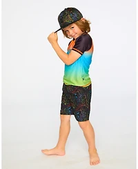 Deux par Boy Short Sleeve Rashguard - Child