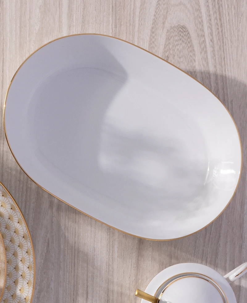 Noritake Trocadero Gold-Tone Oval Vegetable Bowl