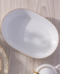 Noritake Trocadero Gold-Tone Oval Vegetable Bowl