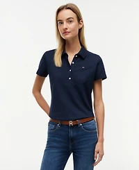 Tommy Hilfiger Women's Classic Pique Short-Sleeve Polo T-Shirt