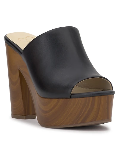 Jessica Simpson Women's Shelbie Block Heel Platform Mules