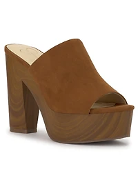 Jessica Simpson Women's Shelbie Block Heel Platform Mules