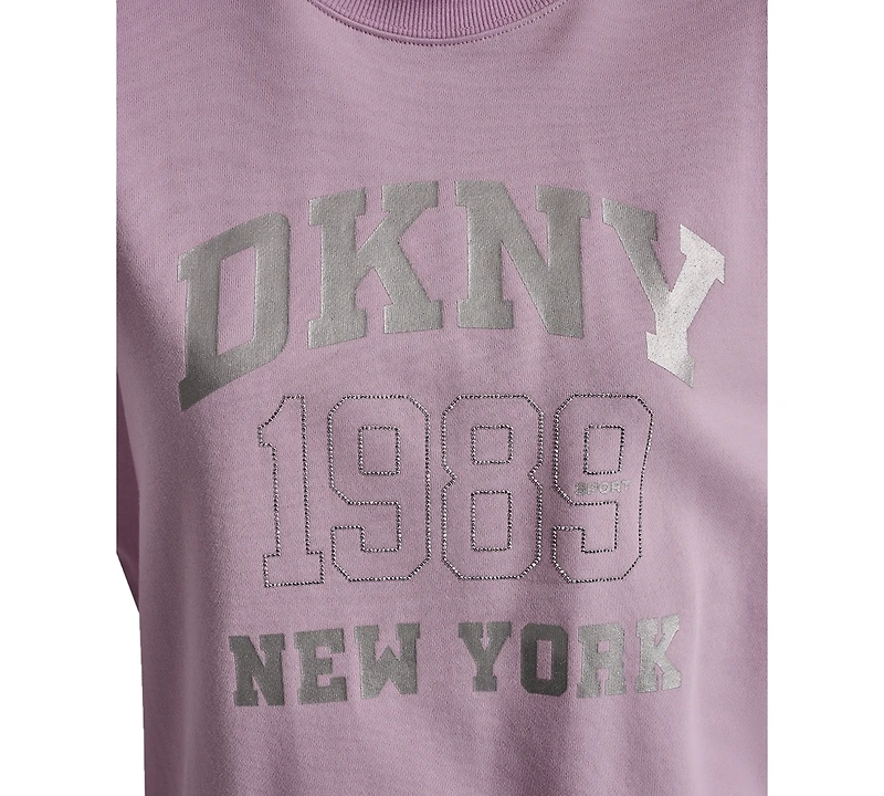 Dkny Sport Women's Crew Neck Pull-On Sweatshirt