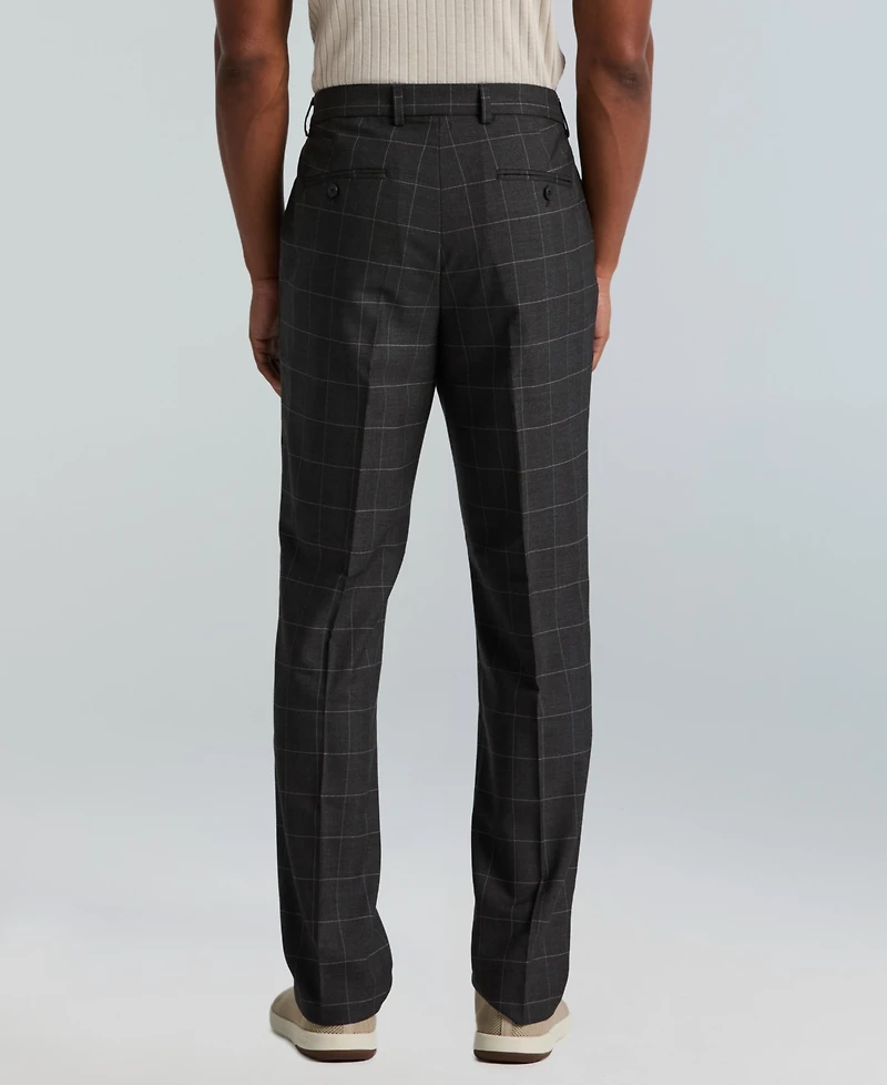 Perry Ellis Portfolio Men's Slim-Fit Gripper Waist Dress Pants