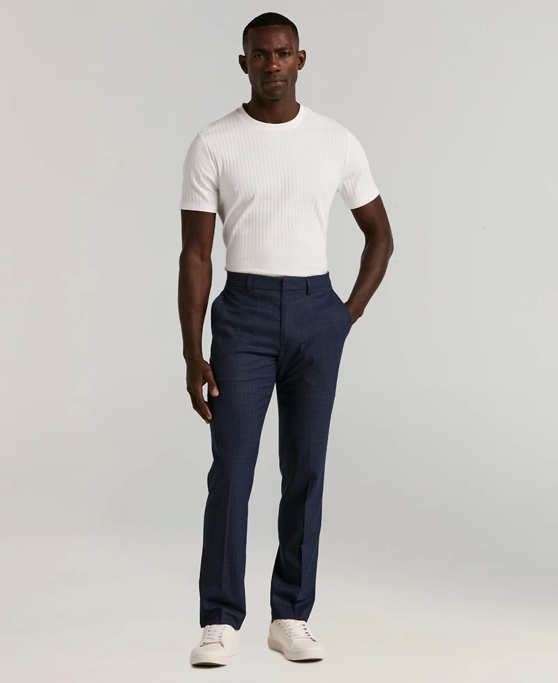 Perry Ellis Portfolio Men's Slim-Fit Gripper Waist Dress Pants