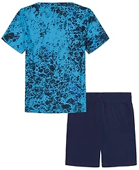 Under Armour Boys' 2T-7 Printed Short-Sleeve T-Shirt and Shorts, 2-Piece Set