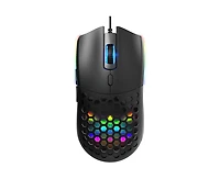 Risokeys Wired Gaming Mouse, 6400DPI High-Accuracy Optical Sensor Rgb Mouse with 6 Buttons