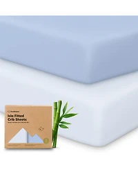 KeaBabies 2pk Fitted Crib Sheets for Boys, Girls, Baby Sheet, Standard Nursery Sheet Cover