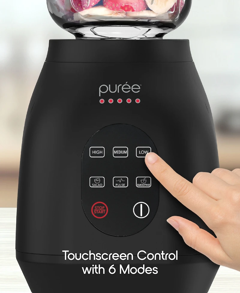 Tzumi Puree 1.5 Liter Led Touchscreen Blender