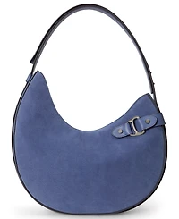 Lauren Ralph Tasha Medium Suede Shoulder Bag