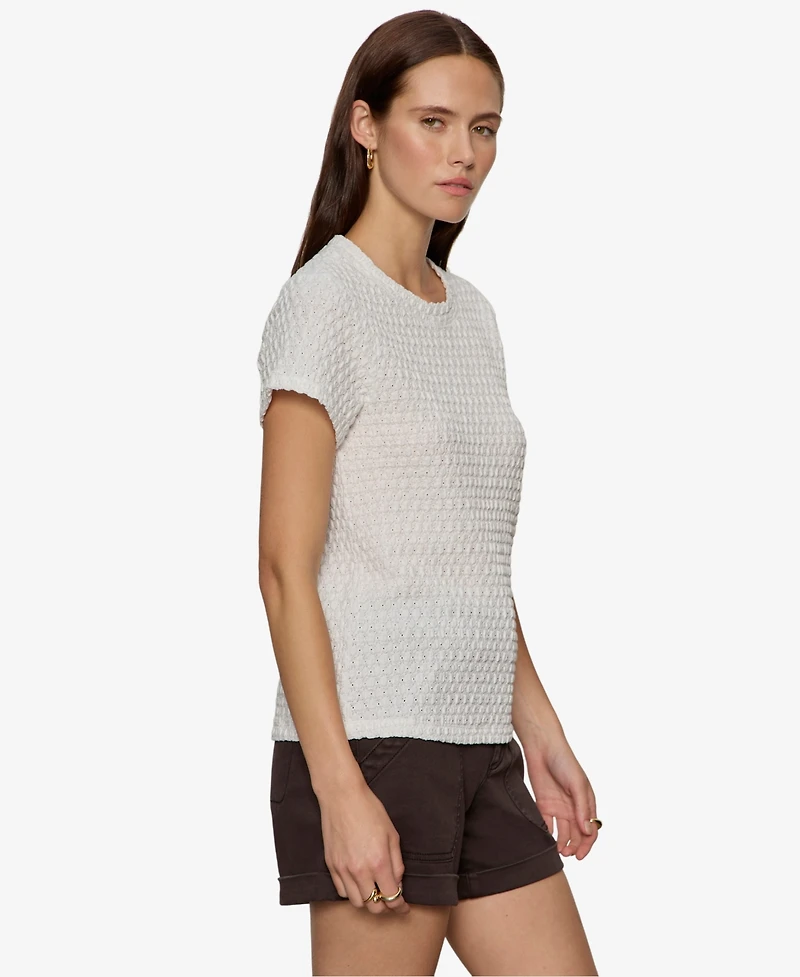 Sanctuary Petite Short-Sleeve Crew Neck T-Shirt