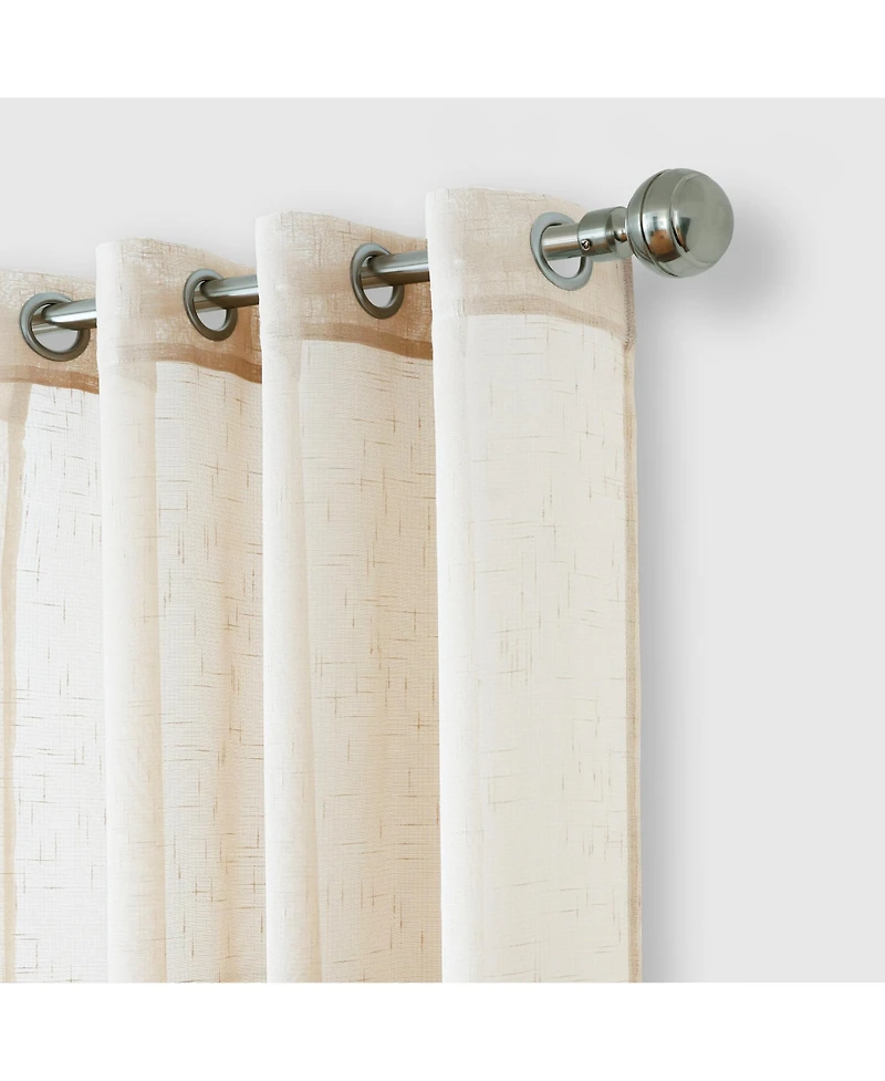 Elrene Home Fashions Carmen Sheer Extra Wide Indoor/Outdoor Window Curtain