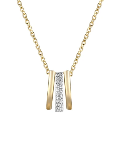 Macy's Diamond Pendant Necklace (1/20 ct. t.w.) Sterling Silver