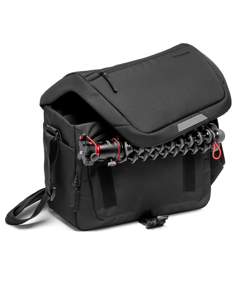 Manfrotto Advanced Iii Messenger Shoulder Bag for Dslr/Csc/Drone, 14" Laptop Compartment, Medium, Black