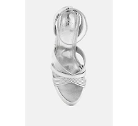 splendid crisscross straps high heel sandals