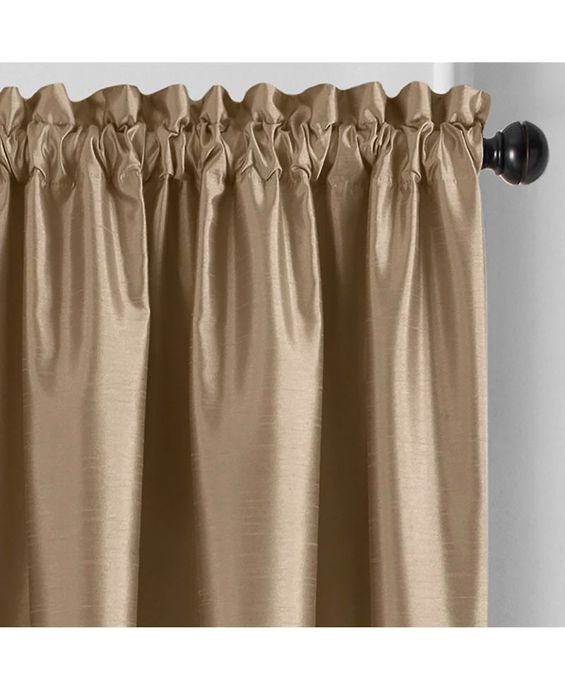 Elrene Home Fashions Colette Faux Silk Blackout Window Curtain