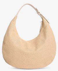 On 34th Joenii Extra-Large Straw Hobo Bag, Macy's Exclusive