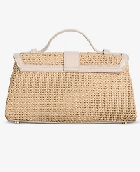On 34th Kristt Straw Small Satchel Bag, Macy's Exclusive