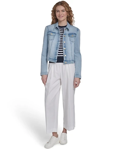 Nautica Jeans Women's Classic Denim Trucker Jacket