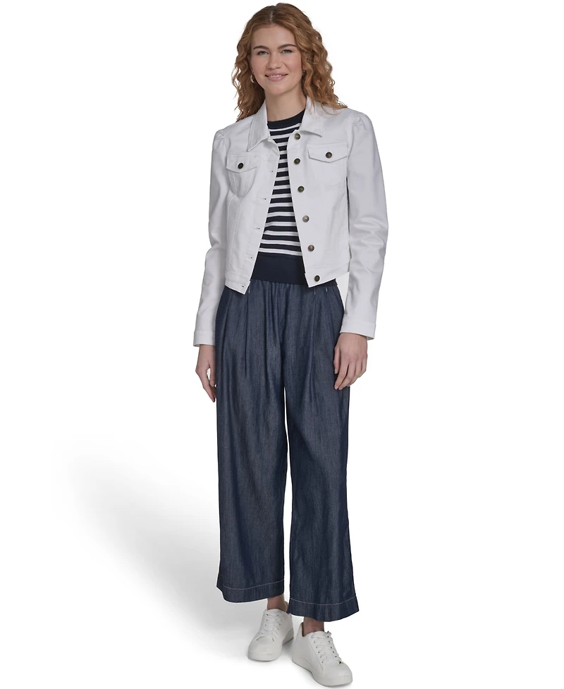 Nautica Jeans Women's Classic Denim Trucker Jacket