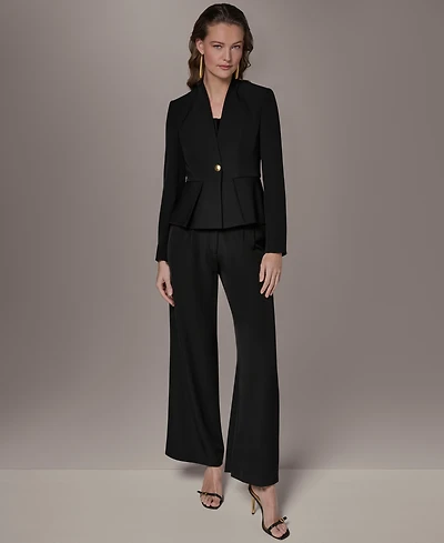Donna Karan New York Petite Collarless Cropped Jacket