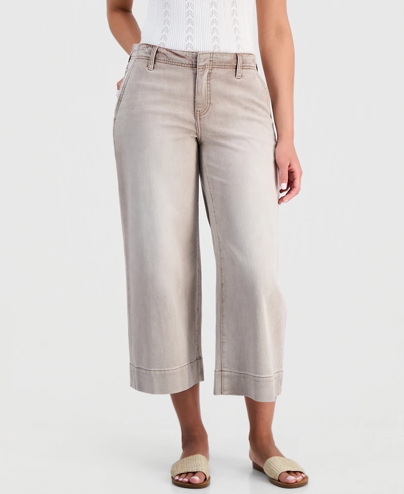 Liverpool Los Angeles Women's Weekender Cropped Wide Leg Jeans