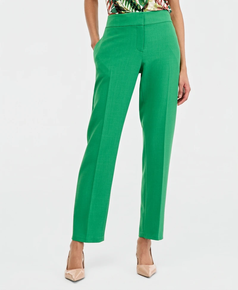 Kasper Women's Stretch Crepe Slim Leg Pant, Regular & Petite Sizes