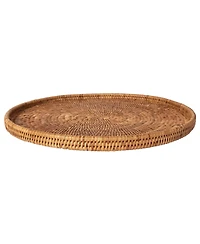 Artifacts Trading Company Artifacts Rattan Round Flat Tray