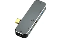 Risokeys 5-in-1 Usb C Hub with 100W Pd Charging, 4K Hdmi & 3.5mm Audio Jack– Ideal for Professionals, Students & Gamers