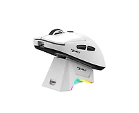 Risokeys Tri-Mode Wireless Gaming Mouse, Lightweight, 12000 Dpi Adjustable, Magnetic Rgb Charging Dock, BT5.3+2.4G+Wired, for Pc, Laptop, Mac