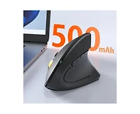 Risokeys Ergonomic Vertical Wireless Mouse, Dual Mode (Bluetooth 5.4 + 2.4G),Silent Click,3 Dpi Levels, for Office/Gaming,for Laptop/Pc/Mac