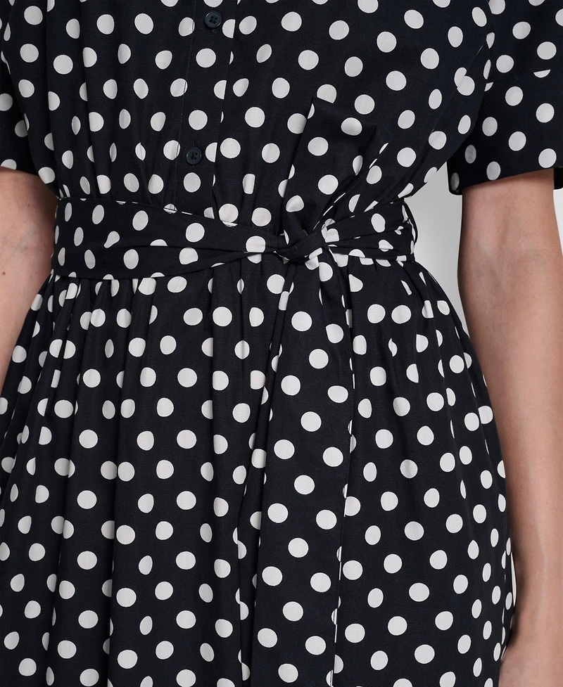 Dkny Women's Collared Midi Shirt Dress