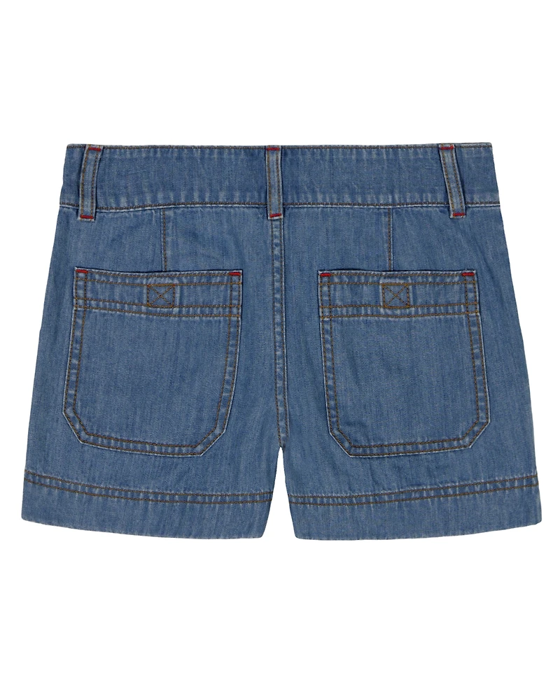 Tommy Hilfiger Girls' 7-16 Seam Slit Denim Shorts