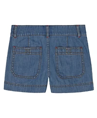 Tommy Hilfiger Girls' 7-16 Seam Slit Denim Shorts