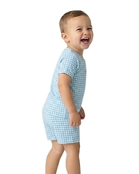 Motette Baby Boys Harbor Gingham Pajama Set