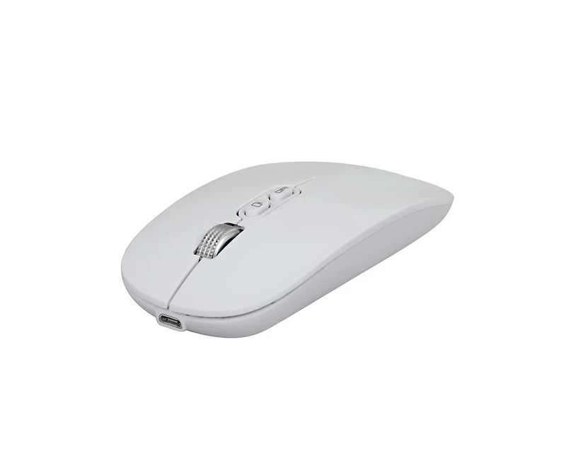 Risokeys Rechargeable Silent Wireless Mouse: 2.4G, 1-Click Desktop, 3-Speed Dpi for Office/Study