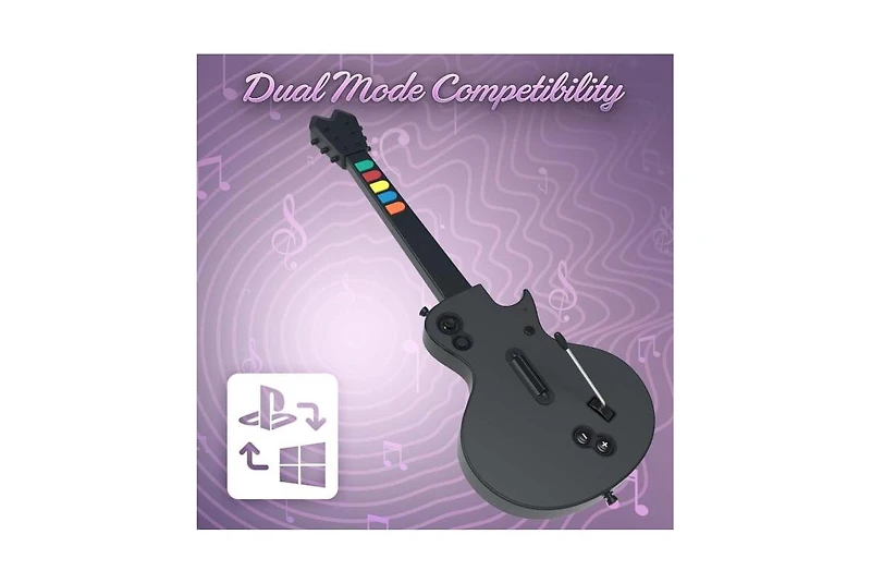 PlayStation Hyperkin Hyper Jammer Wireless Guitar Controller for Pc & Sony PS3