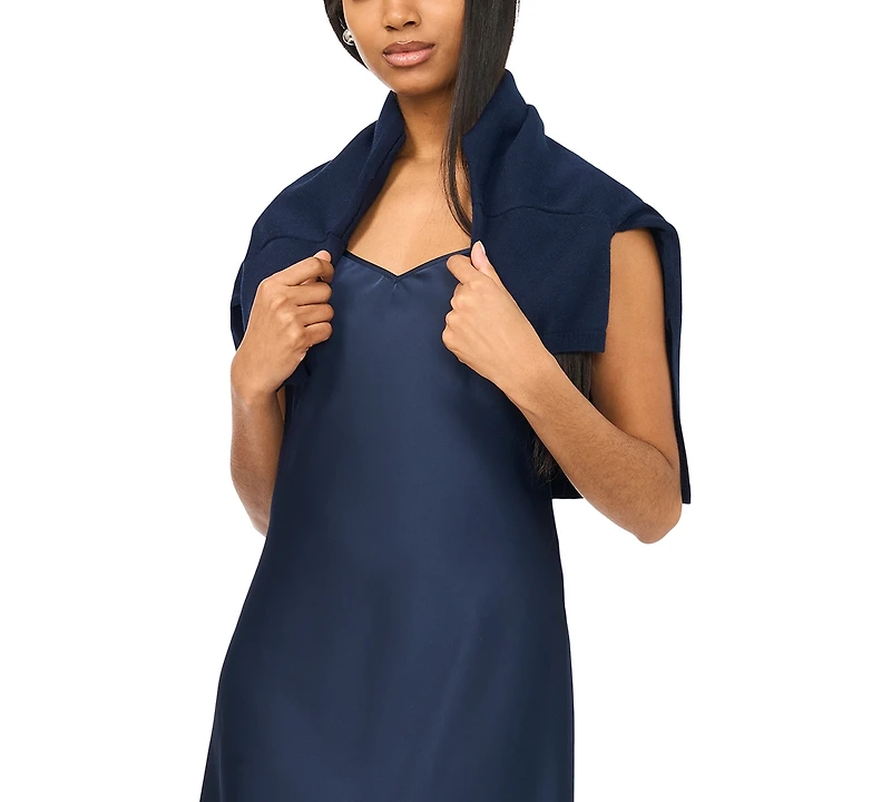 Msk Women's Sweetheart Neck Sweater Dress