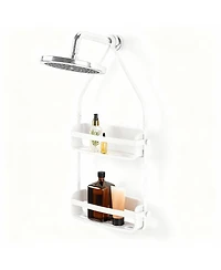 Yigii Plastic Shower Organizer with 2 Shelves for Storage and Draining