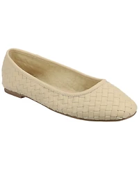 Journee Collection Women's Savannah Woven Ballet Flats