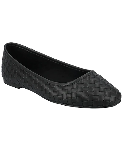 Journee Collection Women's Savannah Woven Ballet Flats